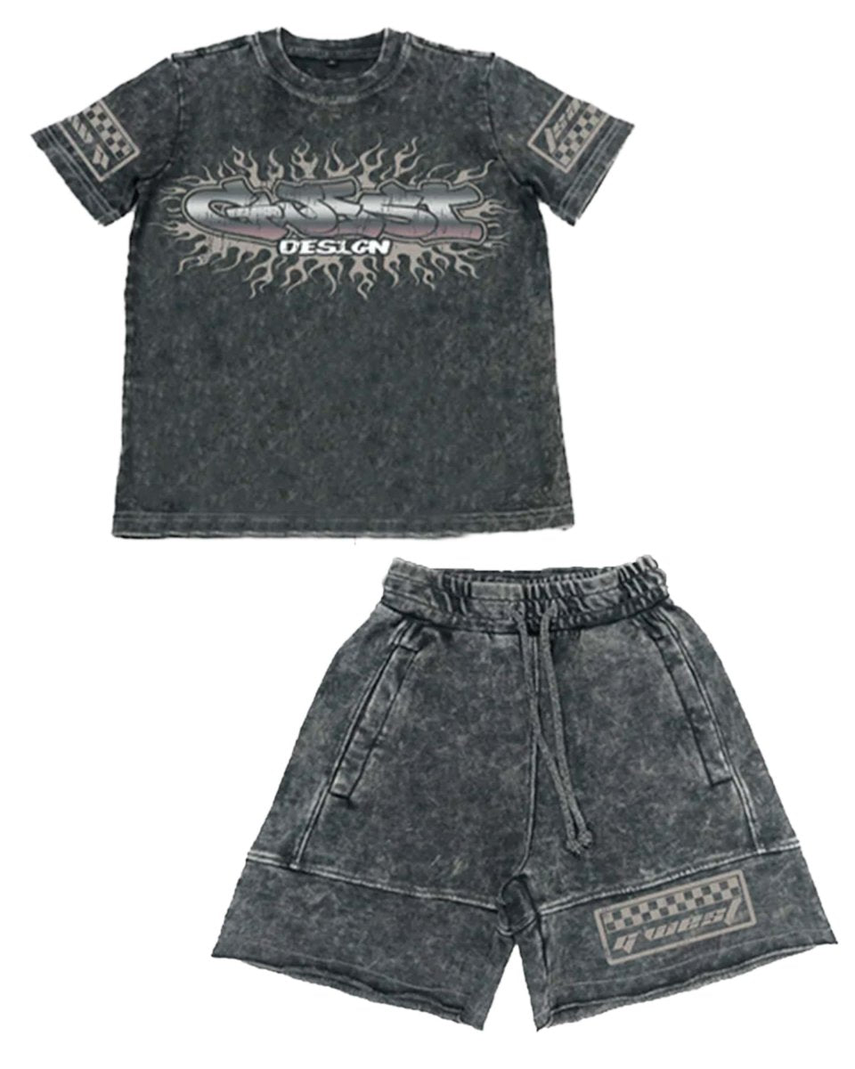 G WEST KIDS STARFLAMES TEE & SHORT - G West