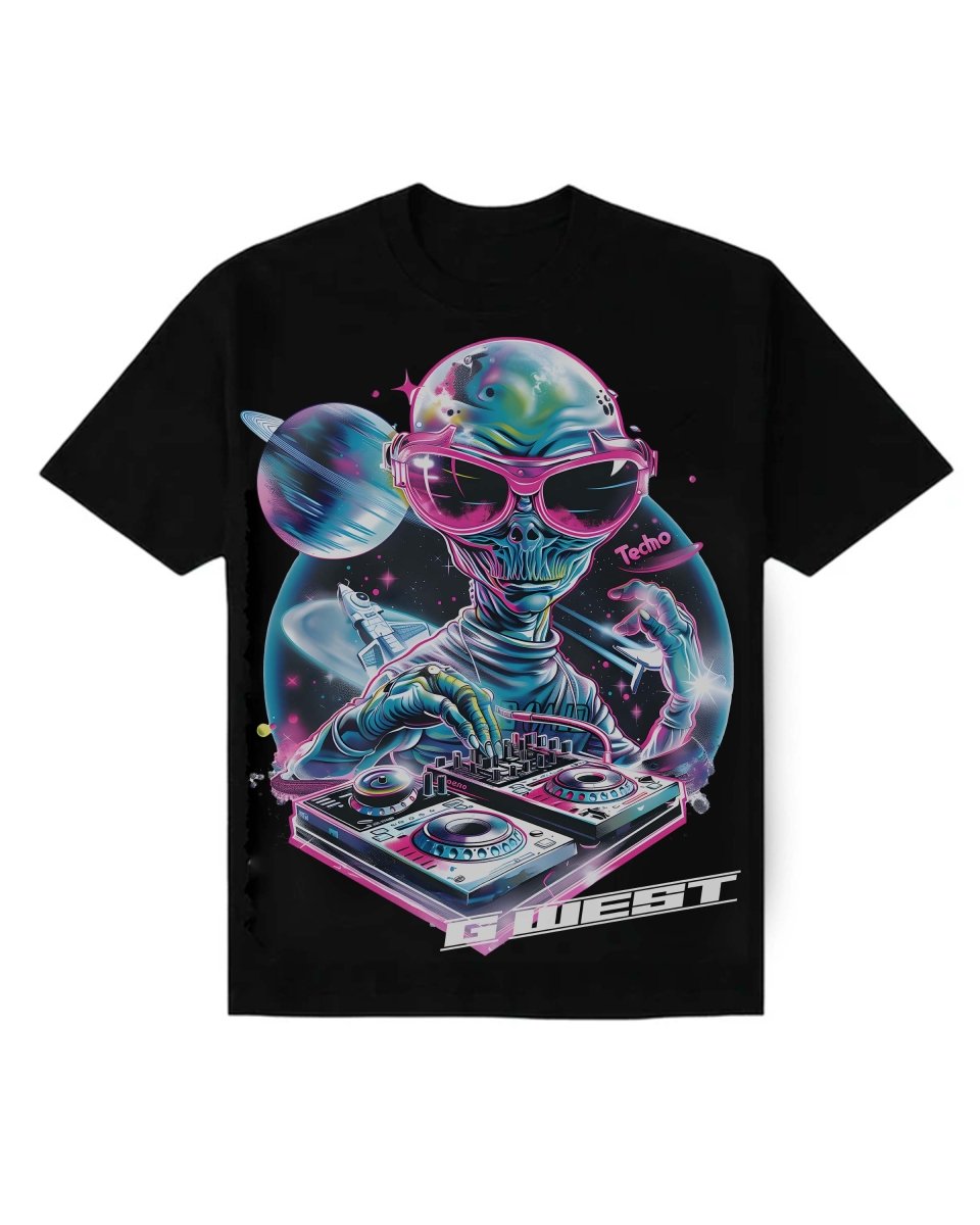 G West Kids Techno Dj Tshirt Mens - G West