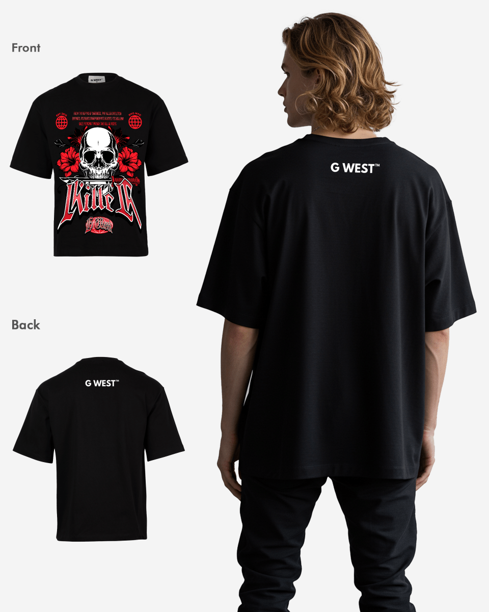 G - WEST KILLER OVEERSIZED TEE GWROJMT170 - G West