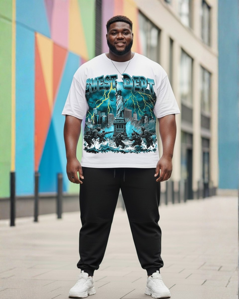 G West Liberty Storm Men's Big And Tall T-Shirt - G West