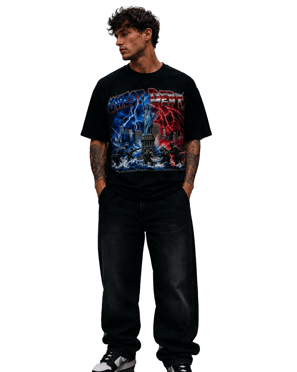 G West Liberty Storm Oversized Men's T-Shirt - G West