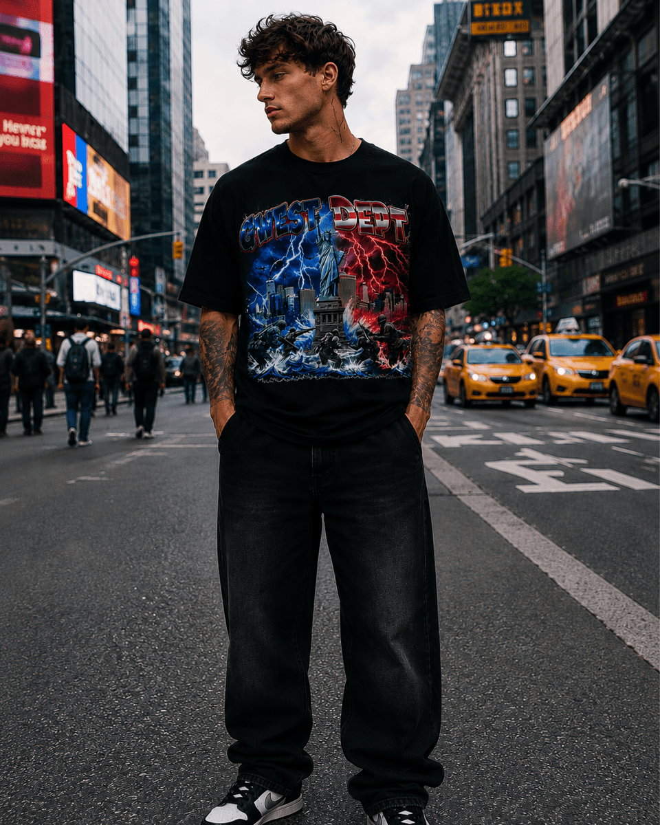 G West Liberty Storm Oversized Men's T-Shirt - G West