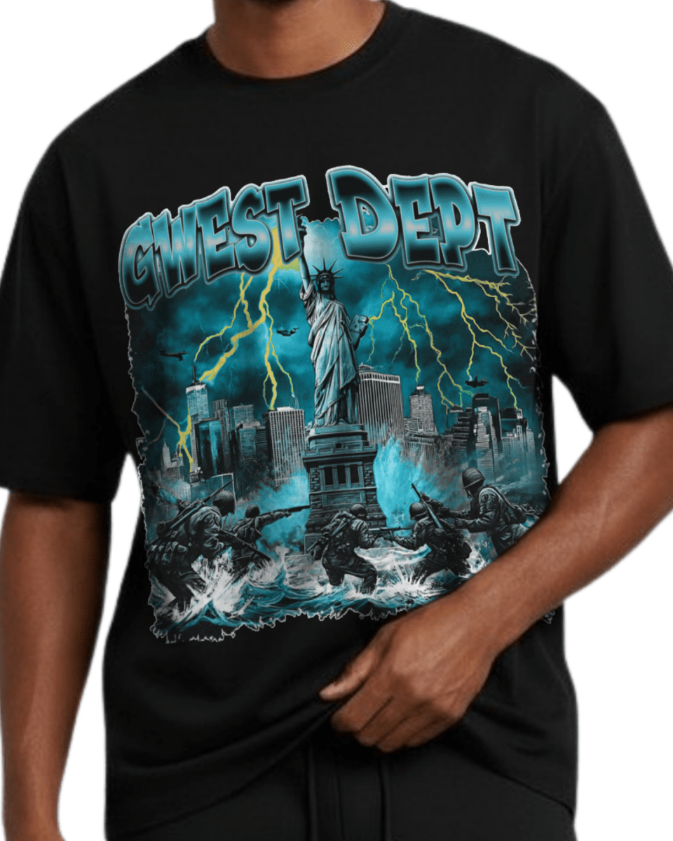 G West Liberty Storm Oversized Men's T-Shirt - G West