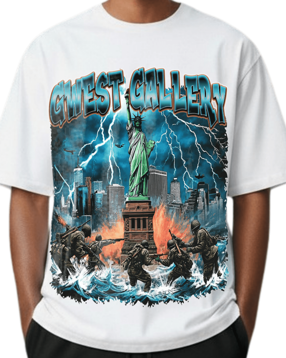 G West Liberty Storm Oversized Men's T-Shirt - G West
