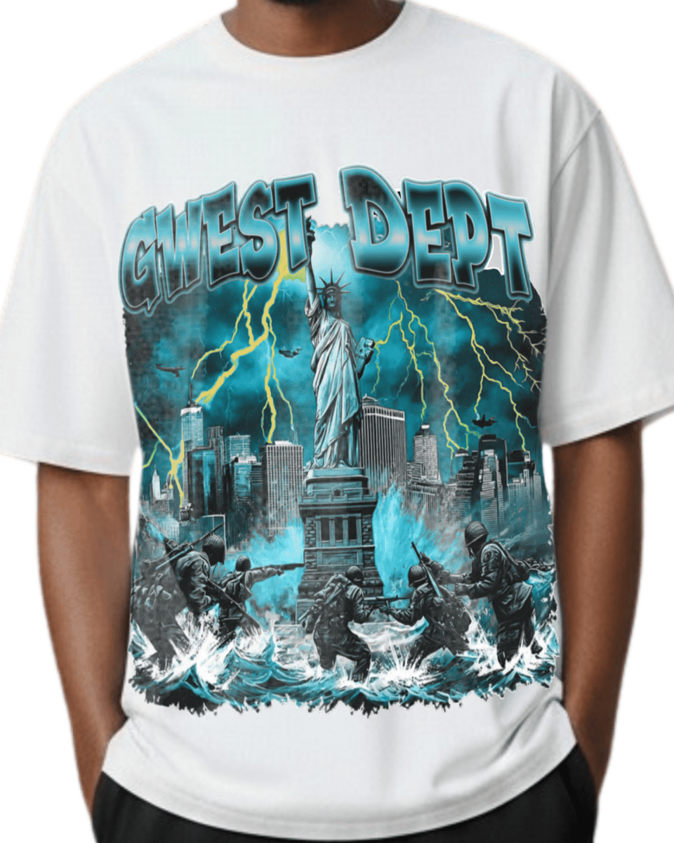 G West Liberty Storm Oversized Men's T-Shirt - G West
