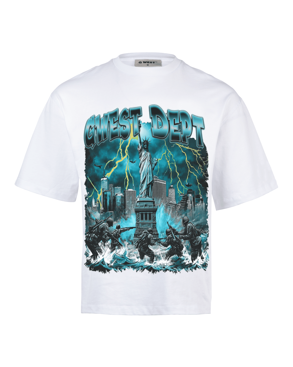 G West Liberty Storm Oversized Men's T-Shirt - G West