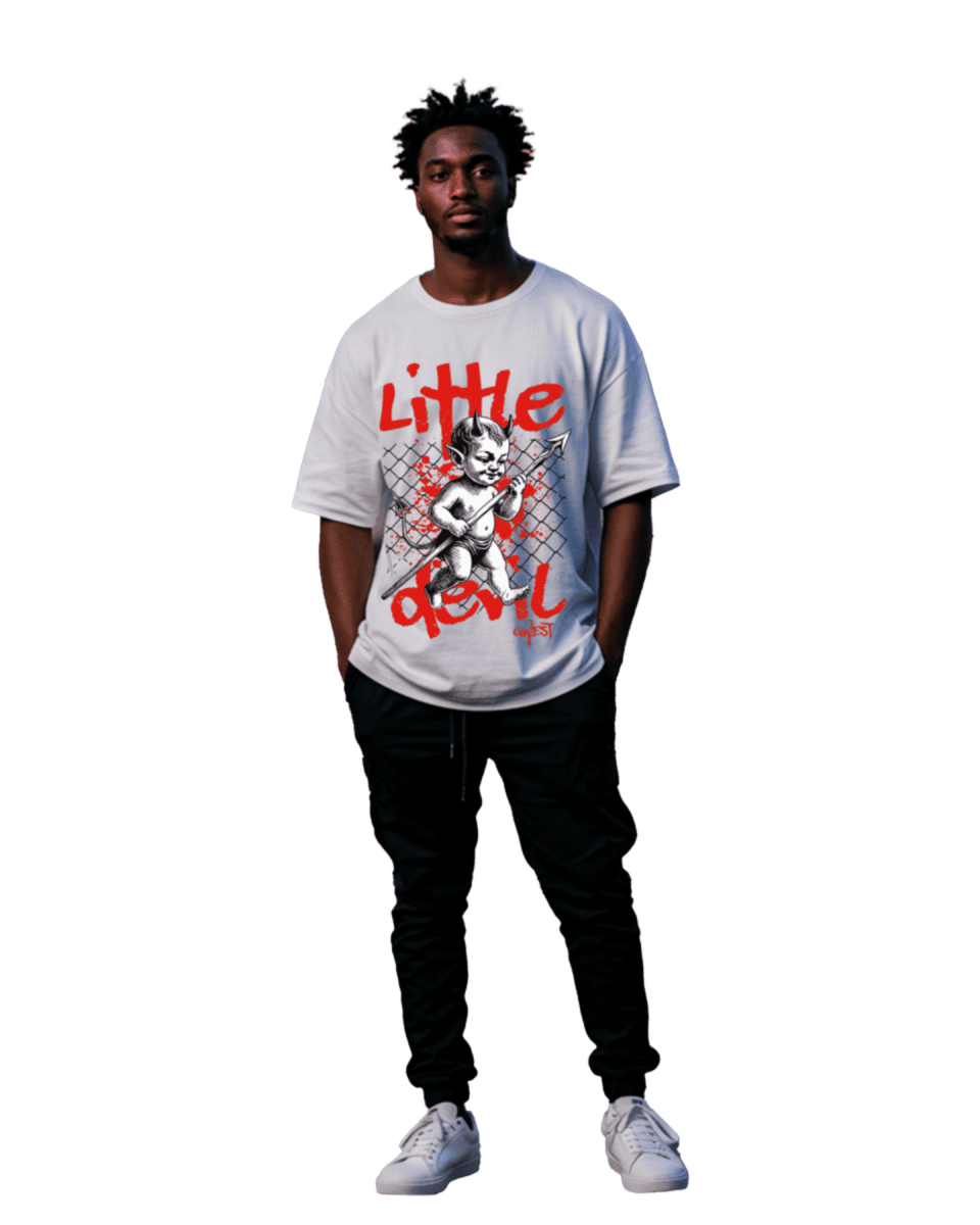 G West Little Devil Oversized Men's T-Shirt - G West