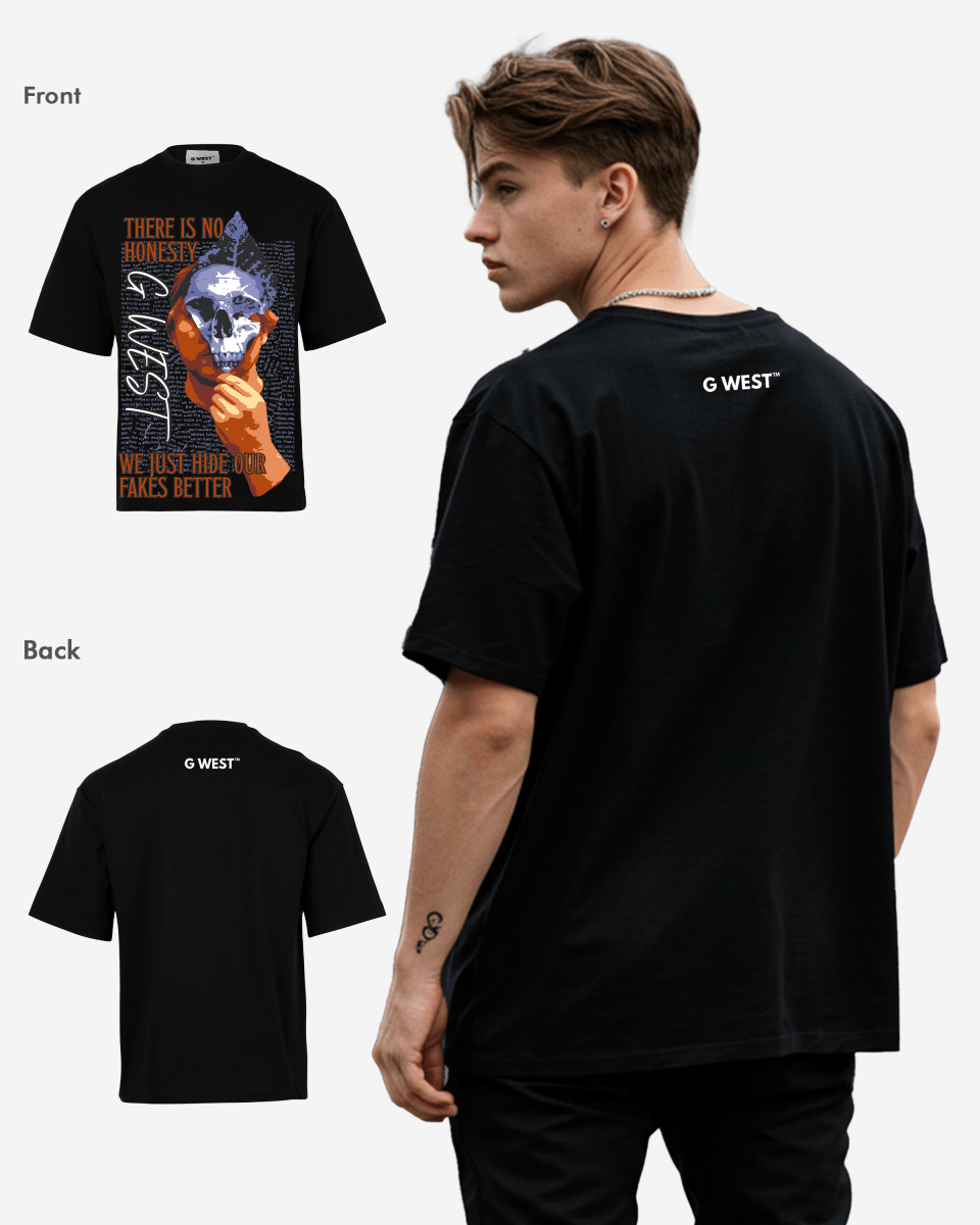 G - WEST Living in the shadows Oversized Tee GWROJMT30 - G West