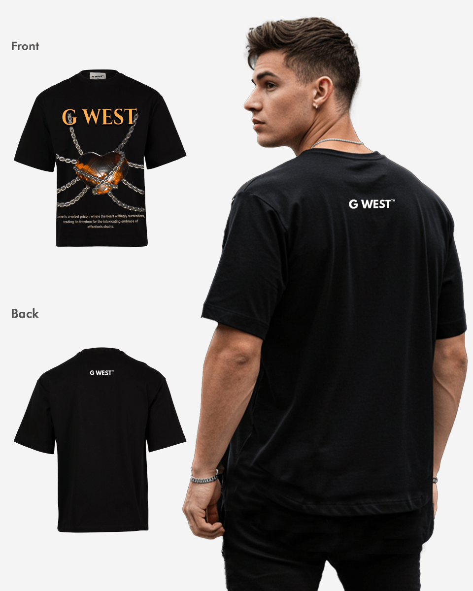 G - WEST Locked in Love Oversized Tee GWROJMT13 - G West