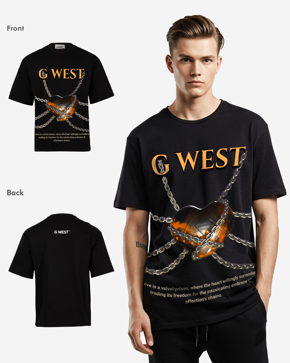 G - WEST Locked in Love Oversized Tee GWROJMT13 - G West