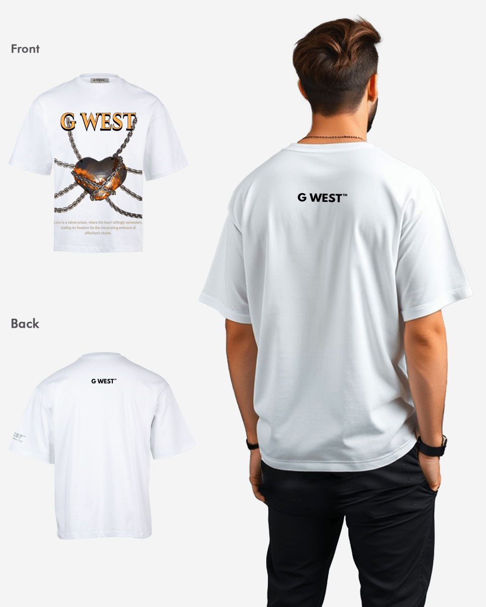 G - WEST Locked in Love Oversized Tee GWROJMT13 - G West