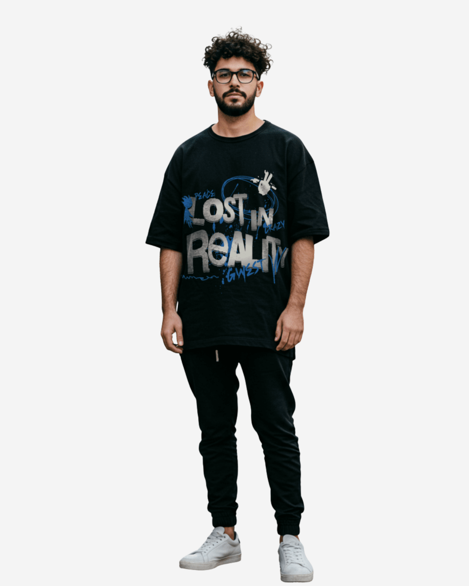 G West Lost In Reality Oversized Men's T-Shirt - G West