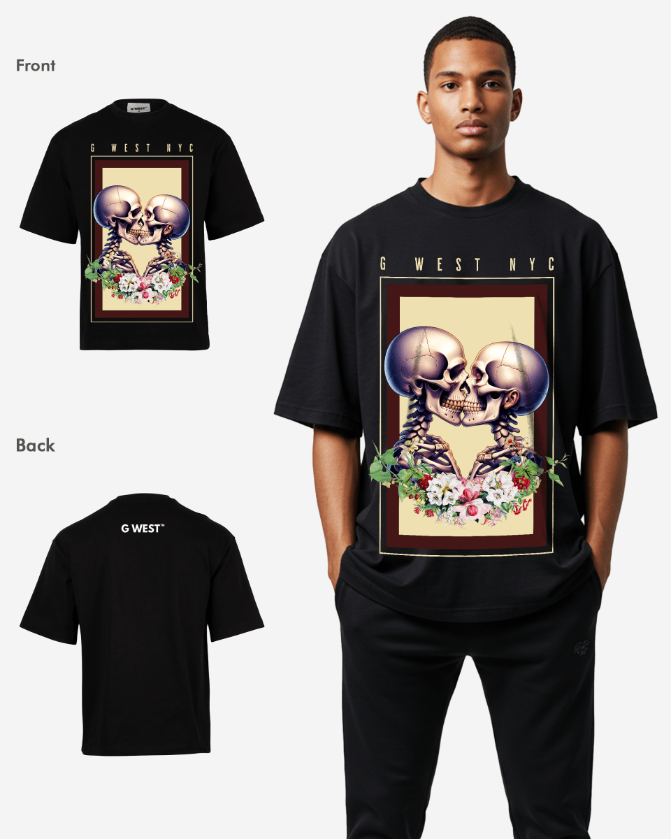 G - WEST LOVE BEYOND THE GRAVE OVERSIZED TEE GWROJMT188 - G West
