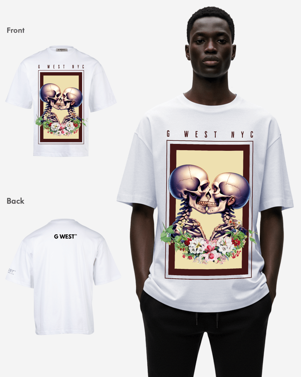 G - WEST LOVE BEYOND THE GRAVE OVERSIZED TEE GWROJMT188 - G West