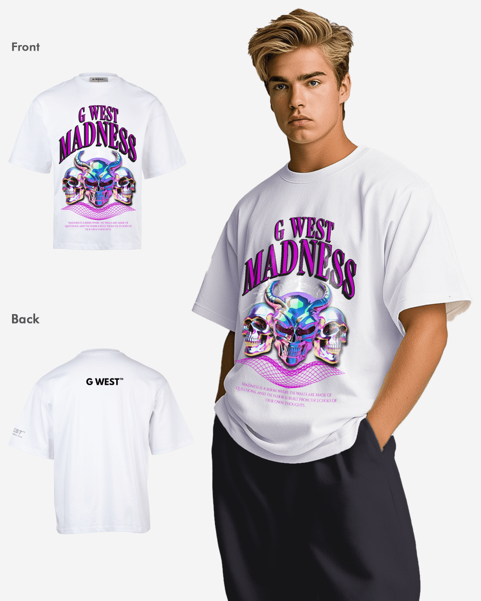 G - WEST Madness Oversized Tee GWROJMT16 - G West