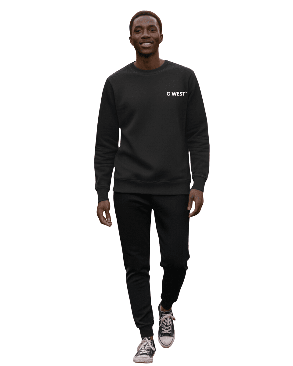 G West Men's Beer Helmet Zombie Heavy Premium Crewneck - G West