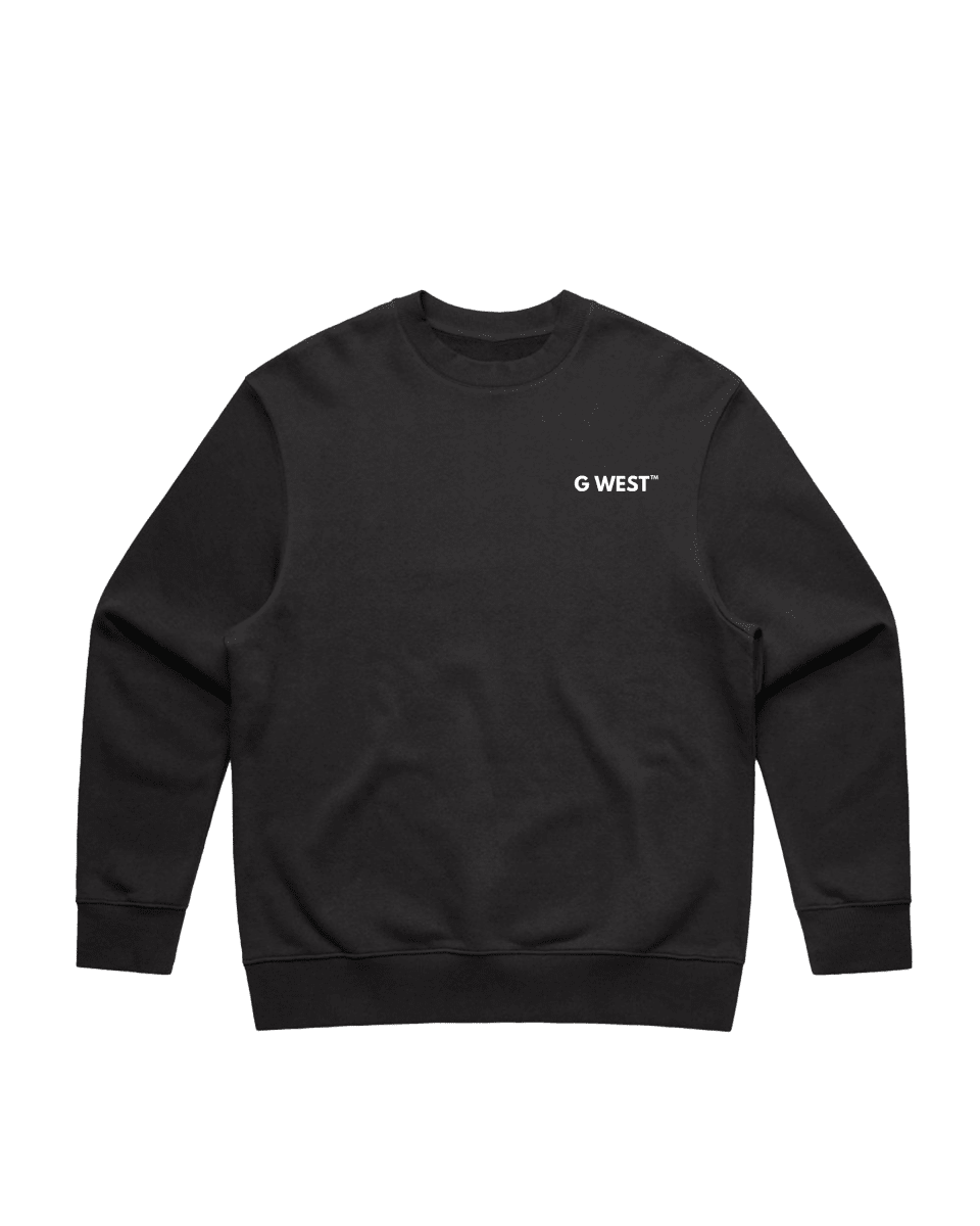 G West Men's Beer Helmet Zombie Heavy Premium Crewneck - G West