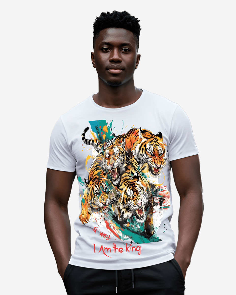 G West Mens I' Am The King Tee - G West