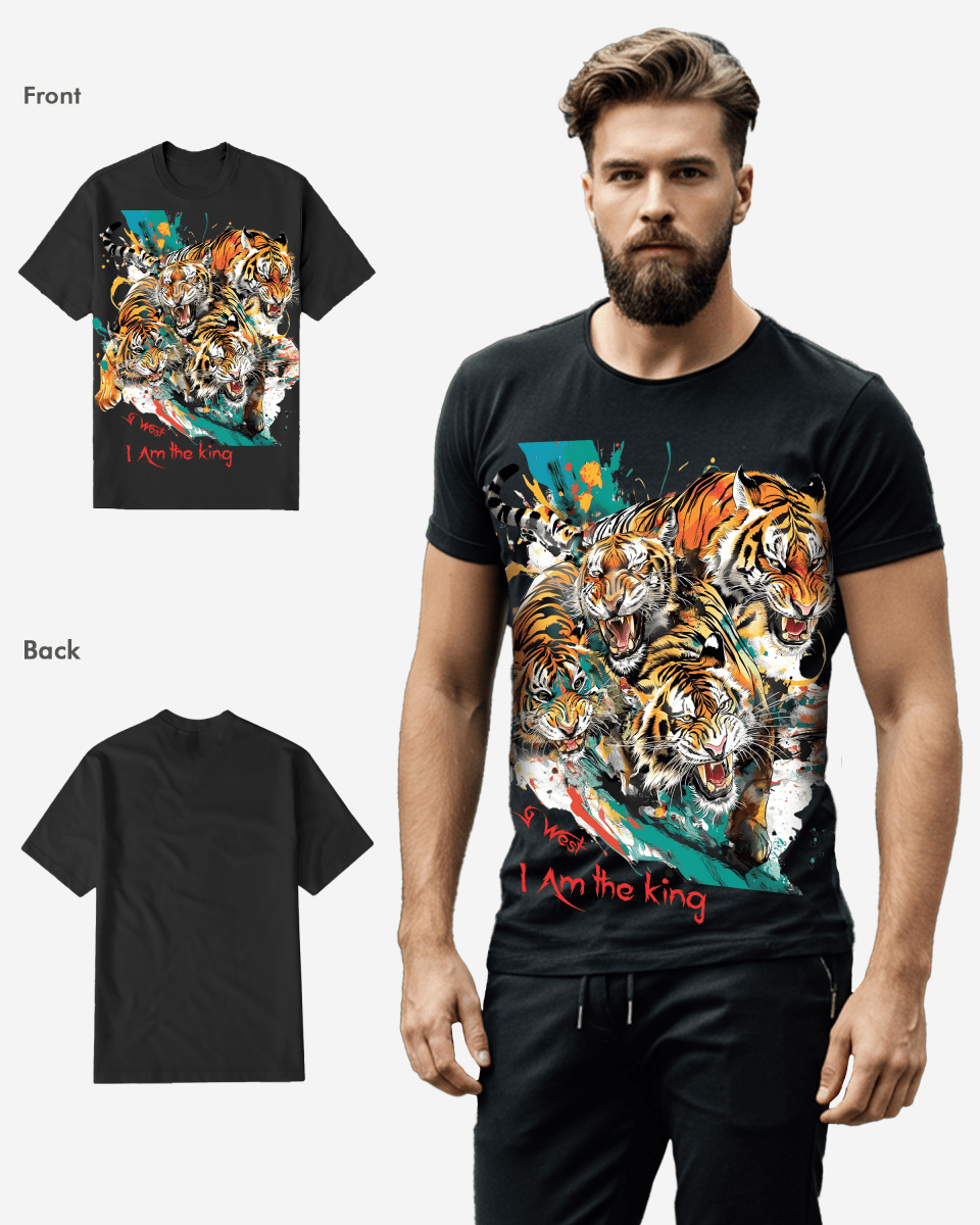 G West Mens I' Am The King Tee - G West