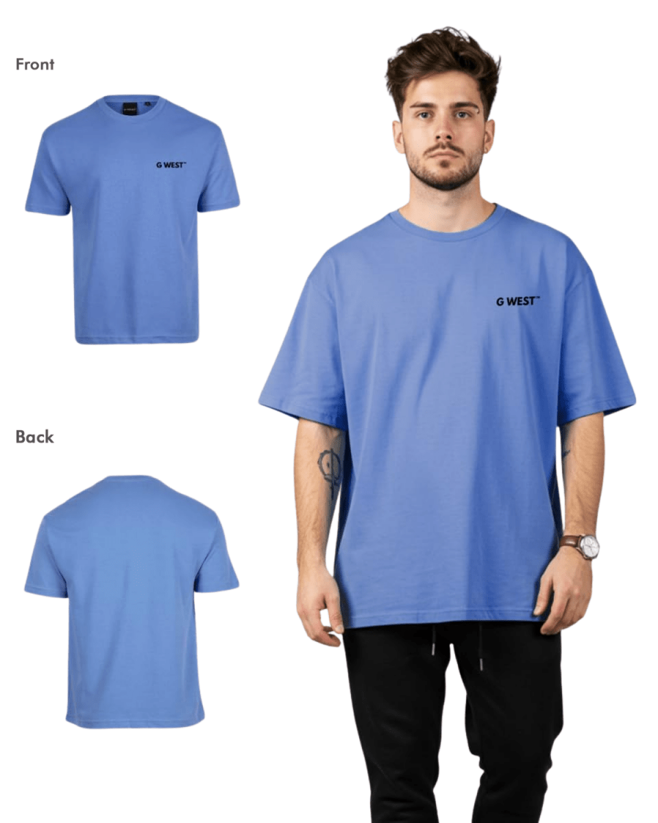 G West Mens Logo Keep Dry Oversized Tee - G West