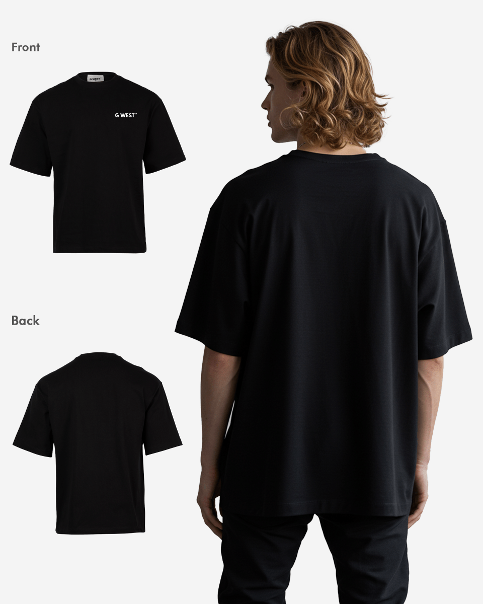 G WEST MENS LOGO KEEP DRY OVERSIZED TEE - G West