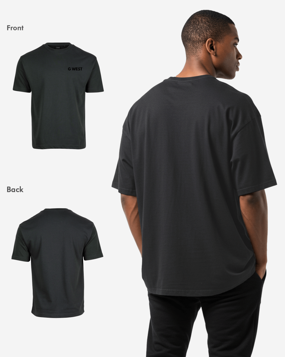 G WEST MENS LOGO KEEP DRY OVERSIZED TEE - G West
