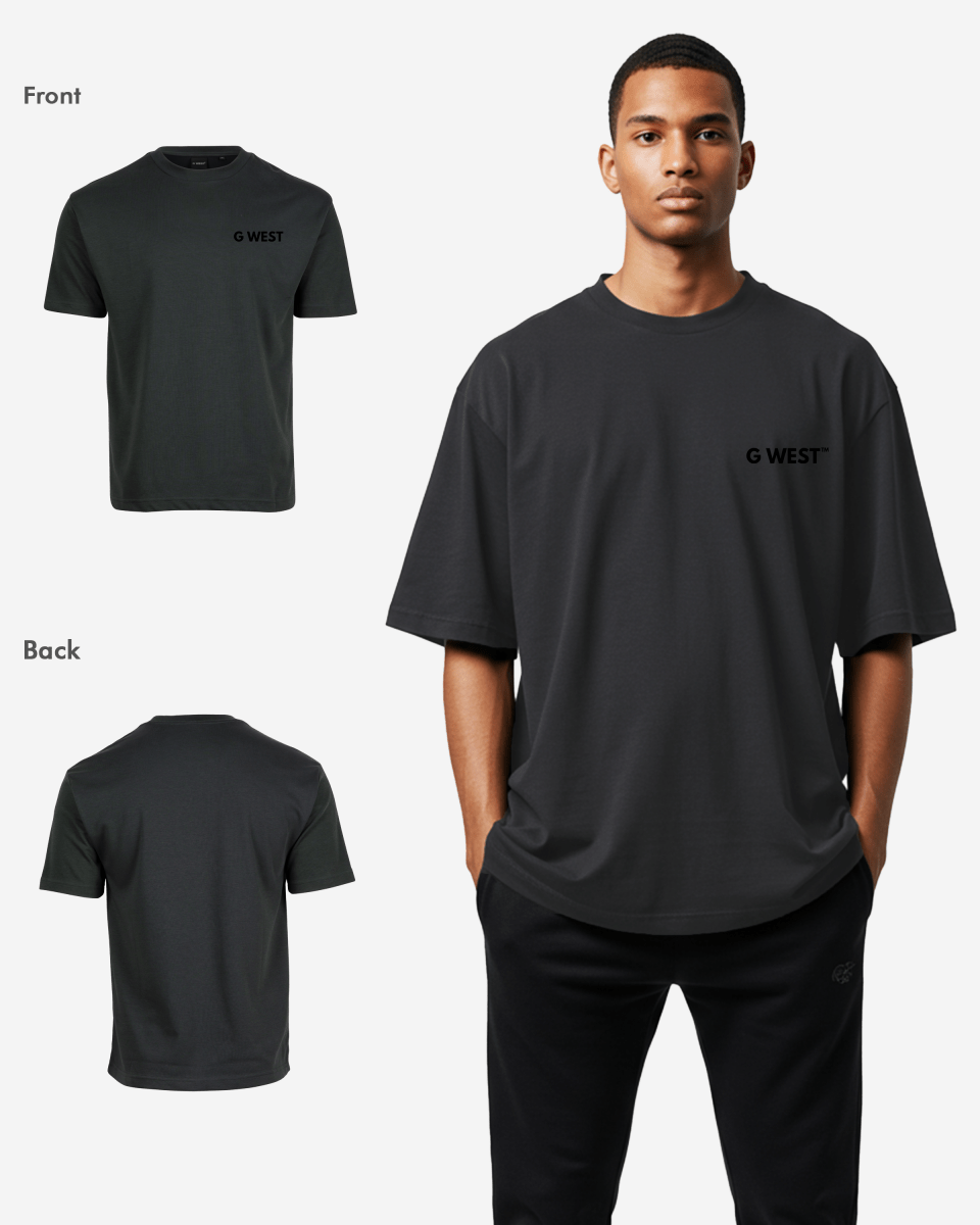 G WEST MENS LOGO KEEP DRY OVERSIZED TEE - G West