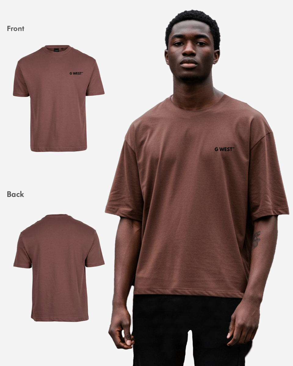 G WEST MENS LOGO KEEP DRY OVERSIZED TEE - G West