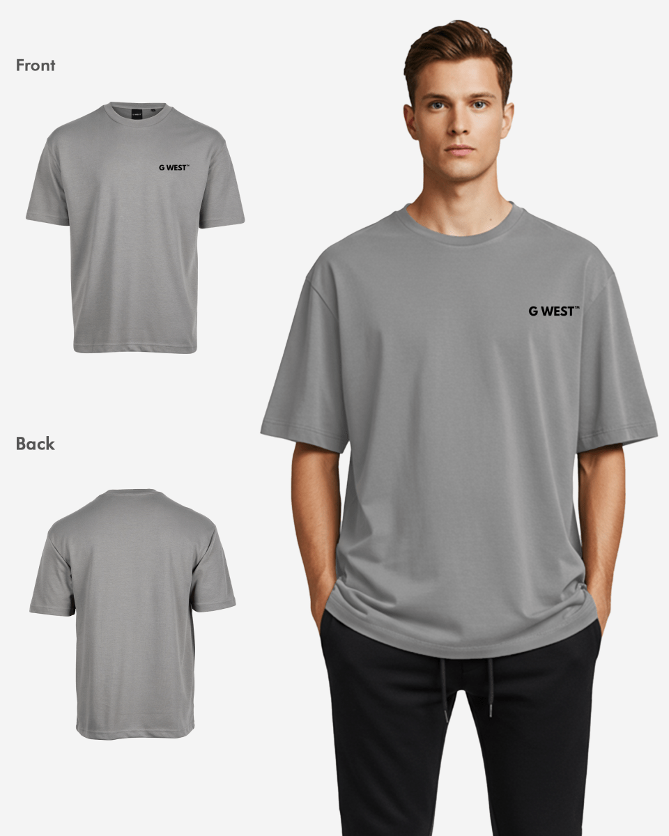 G WEST MENS LOGO KEEP DRY OVERSIZED TEE - G West