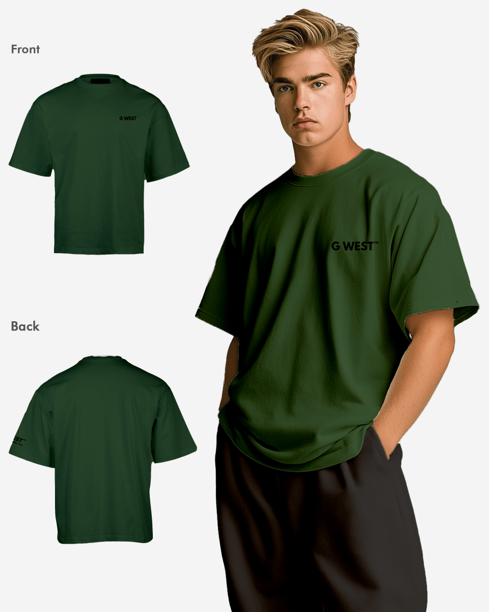 G WEST MENS LOGO KEEP DRY OVERSIZED TEE - G West