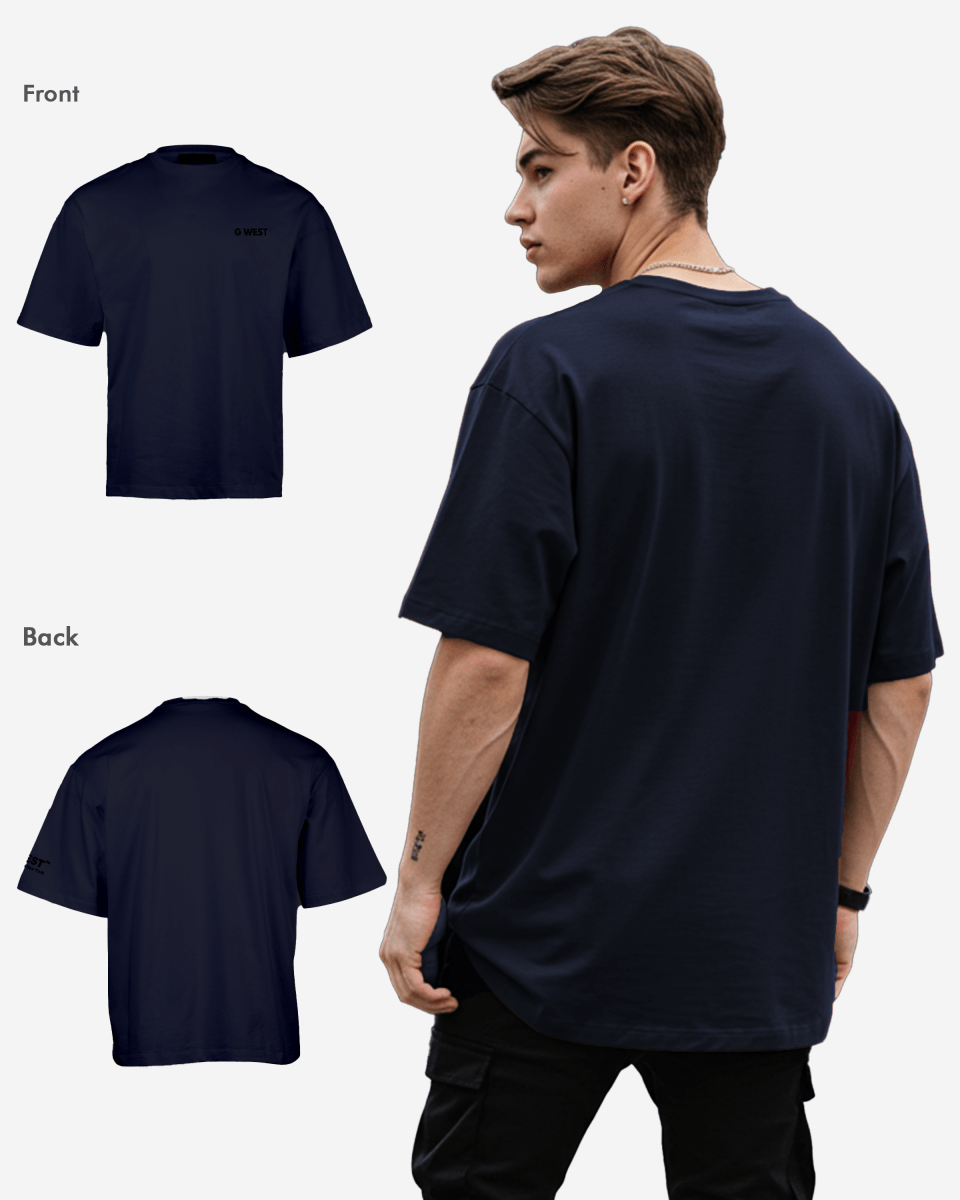 G WEST MENS LOGO KEEP DRY OVERSIZED TEE - G West