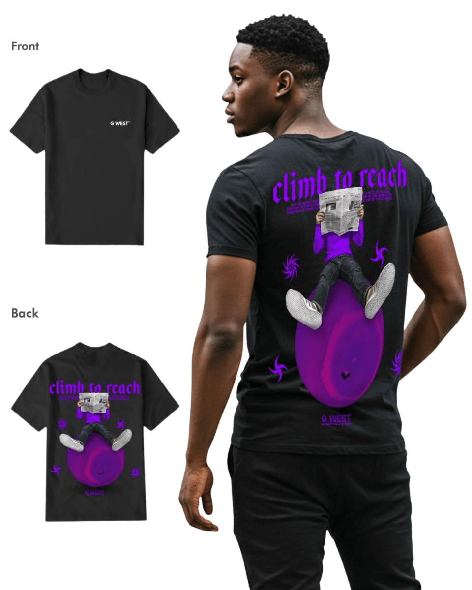 G West Mens Newspaper Tee - G West