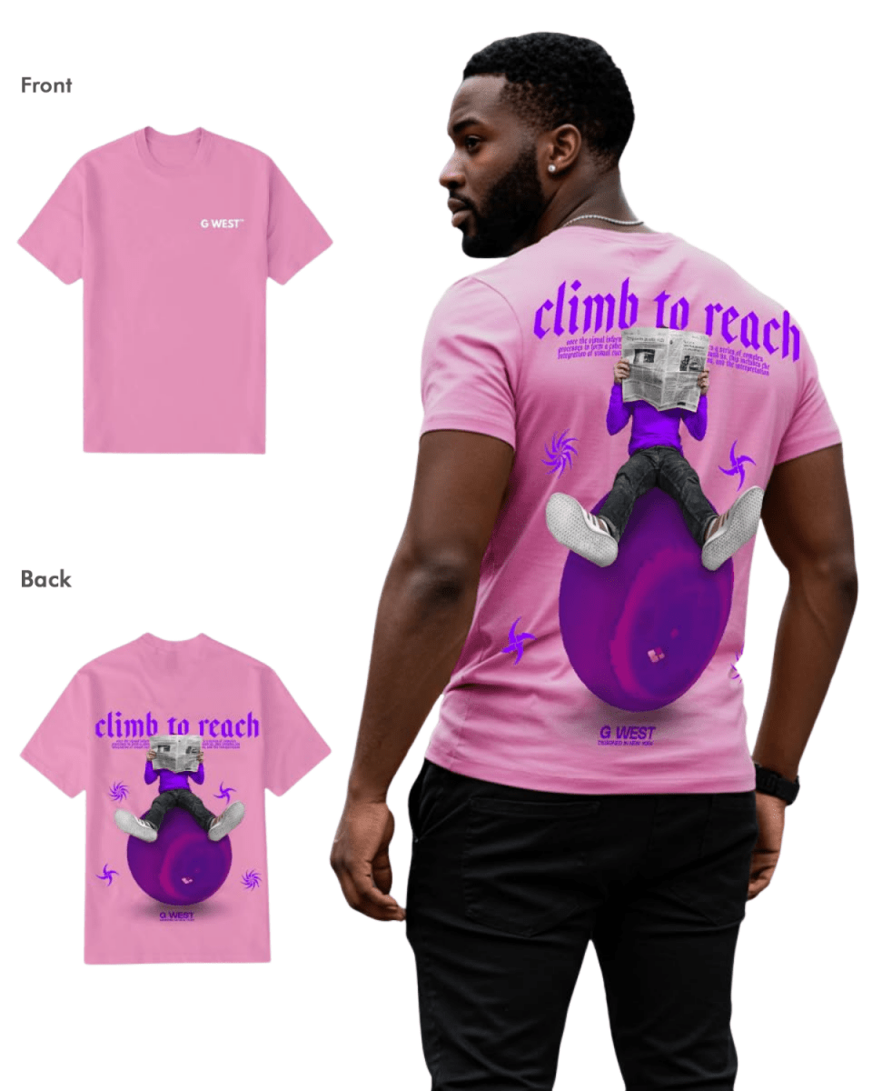 G West Mens Newspaper Tee - G West