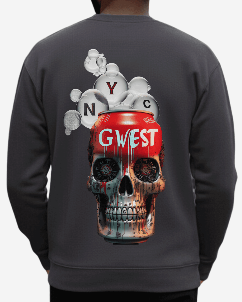 G West Men's Nyc Can Heavy Premium Crewneck - G West