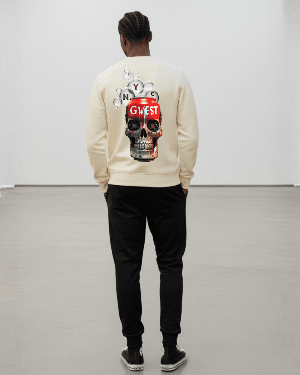 G West Men's Nyc Can Heavy Premium Crewneck - G West