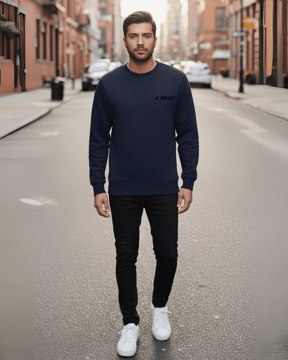 G West Men's Nyc Can Heavy Premium Crewneck - G West