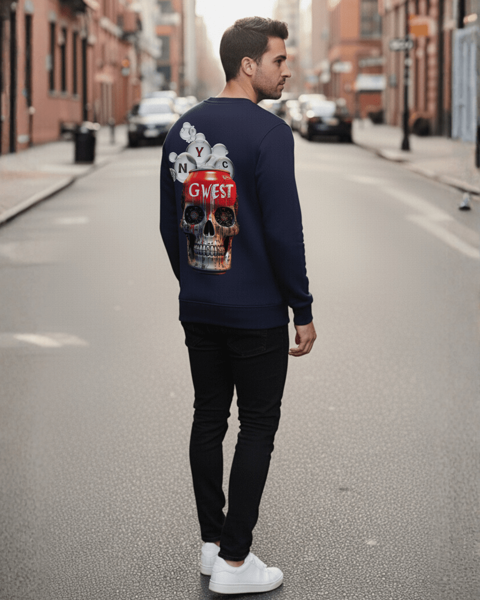 G West Men's Nyc Can Heavy Premium Crewneck - G West