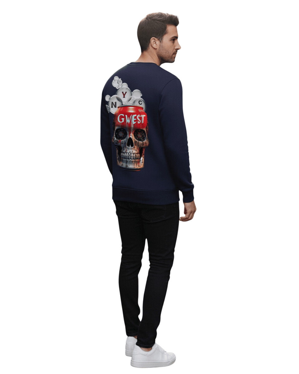 G West Men's Nyc Can Heavy Premium Crewneck - G West