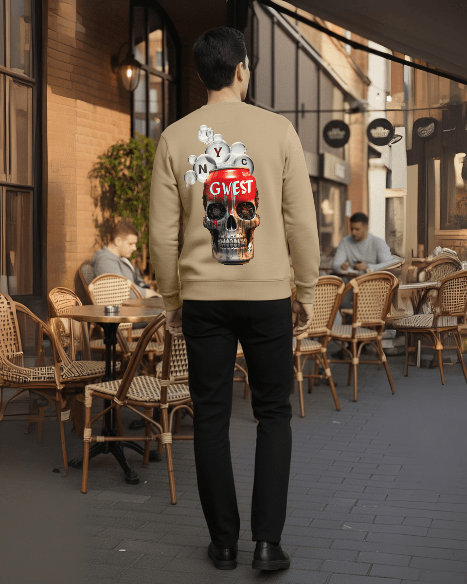G West Men's Nyc Can Heavy Premium Crewneck - G West