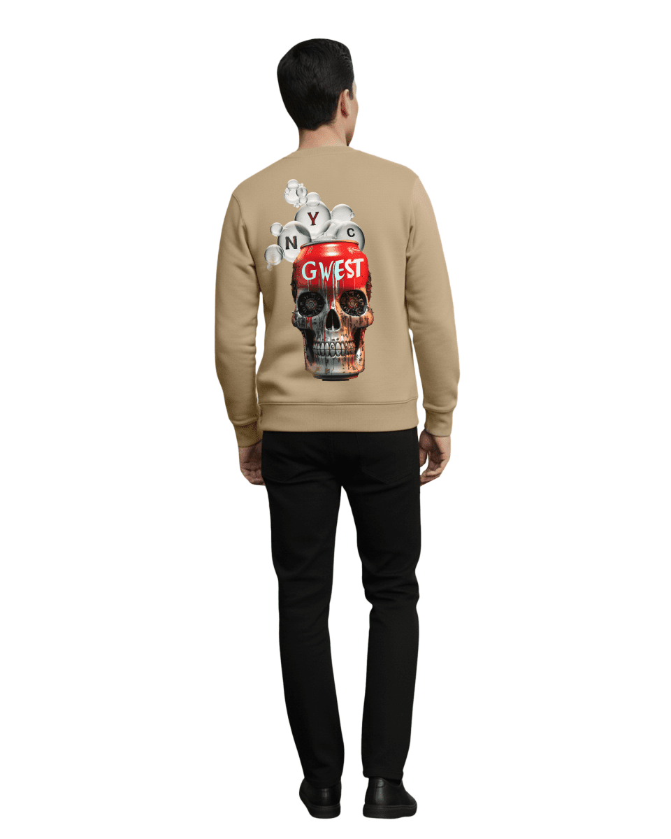 G West Men's Nyc Can Heavy Premium Crewneck - G West