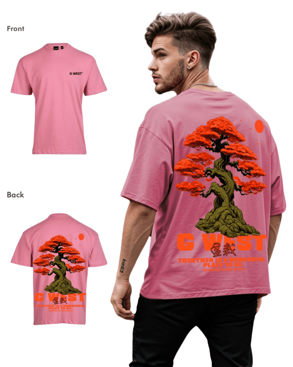 G West Mens Oversized Bonsai Tee - G West
