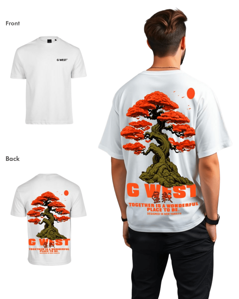 G West Mens Oversized Bonsai Tee - G West