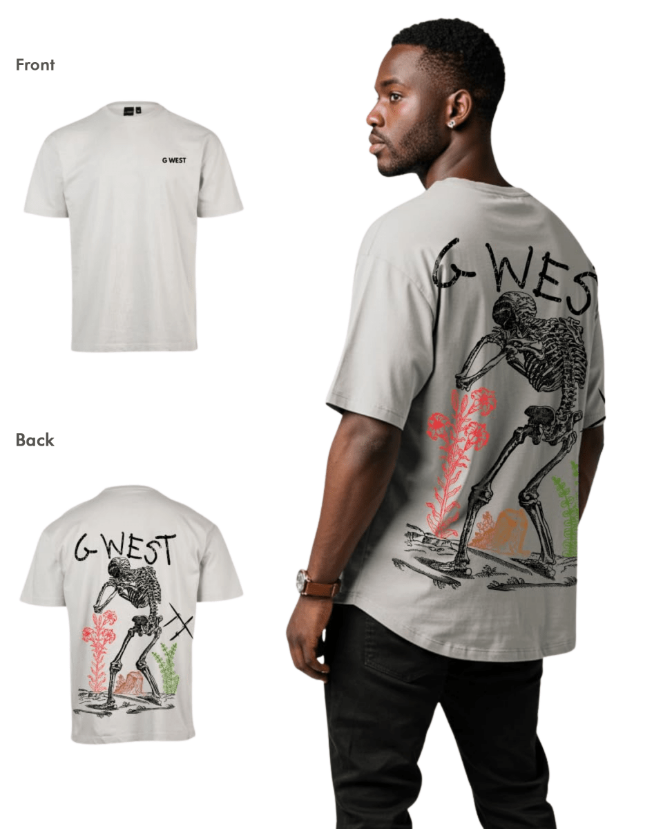 G West Mens Oversized Colors Of Life Tee - G West