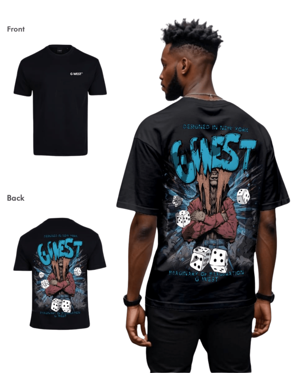 G West Mens Oversized Imagine Of Imagination Tee - G West