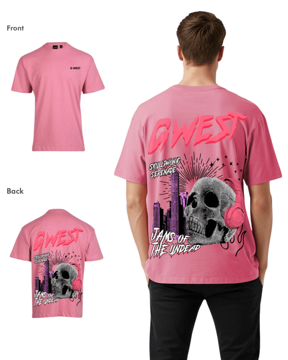 G West Mens Oversized Jams Of The Undead Tee - G West