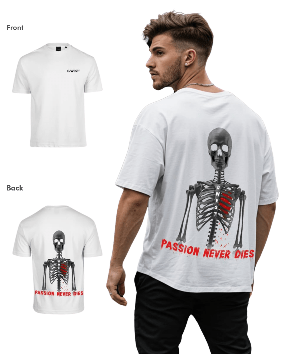 G West Mens Oversized Passion Never Dies Tee - G West