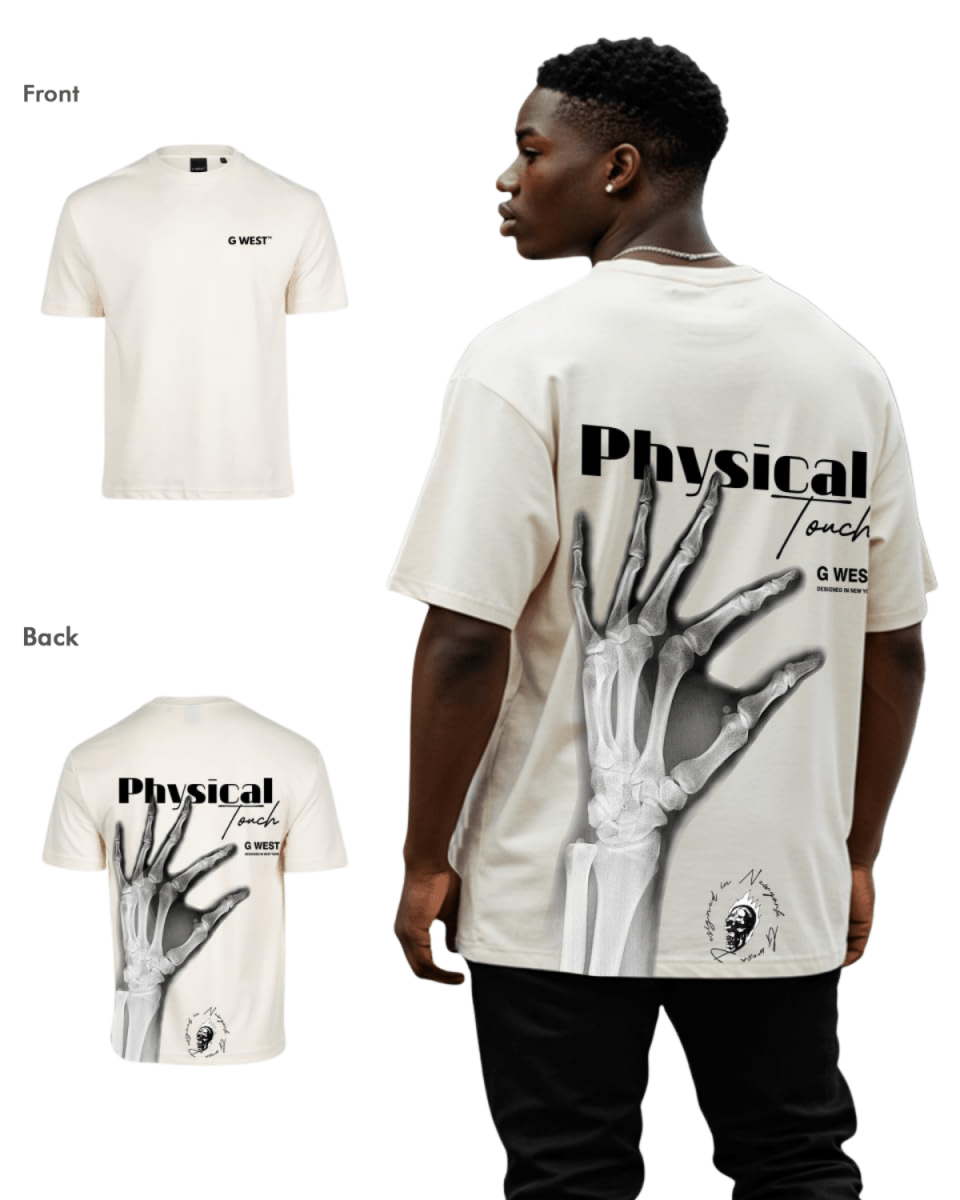 G West Mens Oversized X - Ray Hand Tee - G West