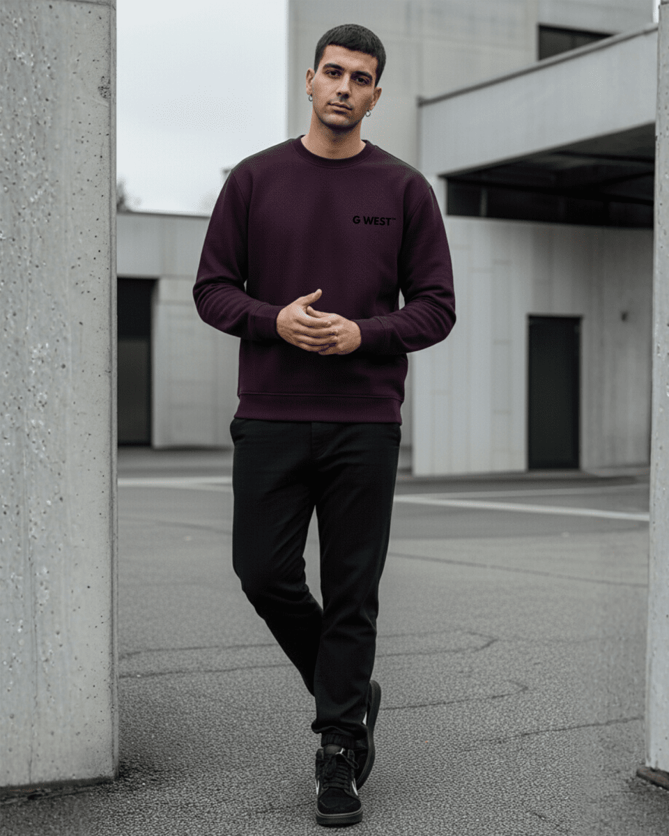 G West Men's Puppet Heavy Premium Crewneck - G West