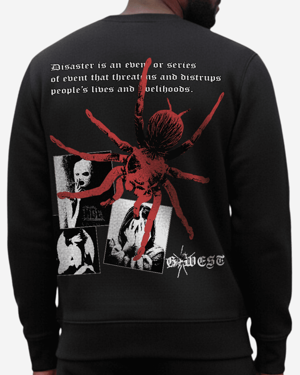G West Men's Red Spider Heavy Premium Crewneck - G West