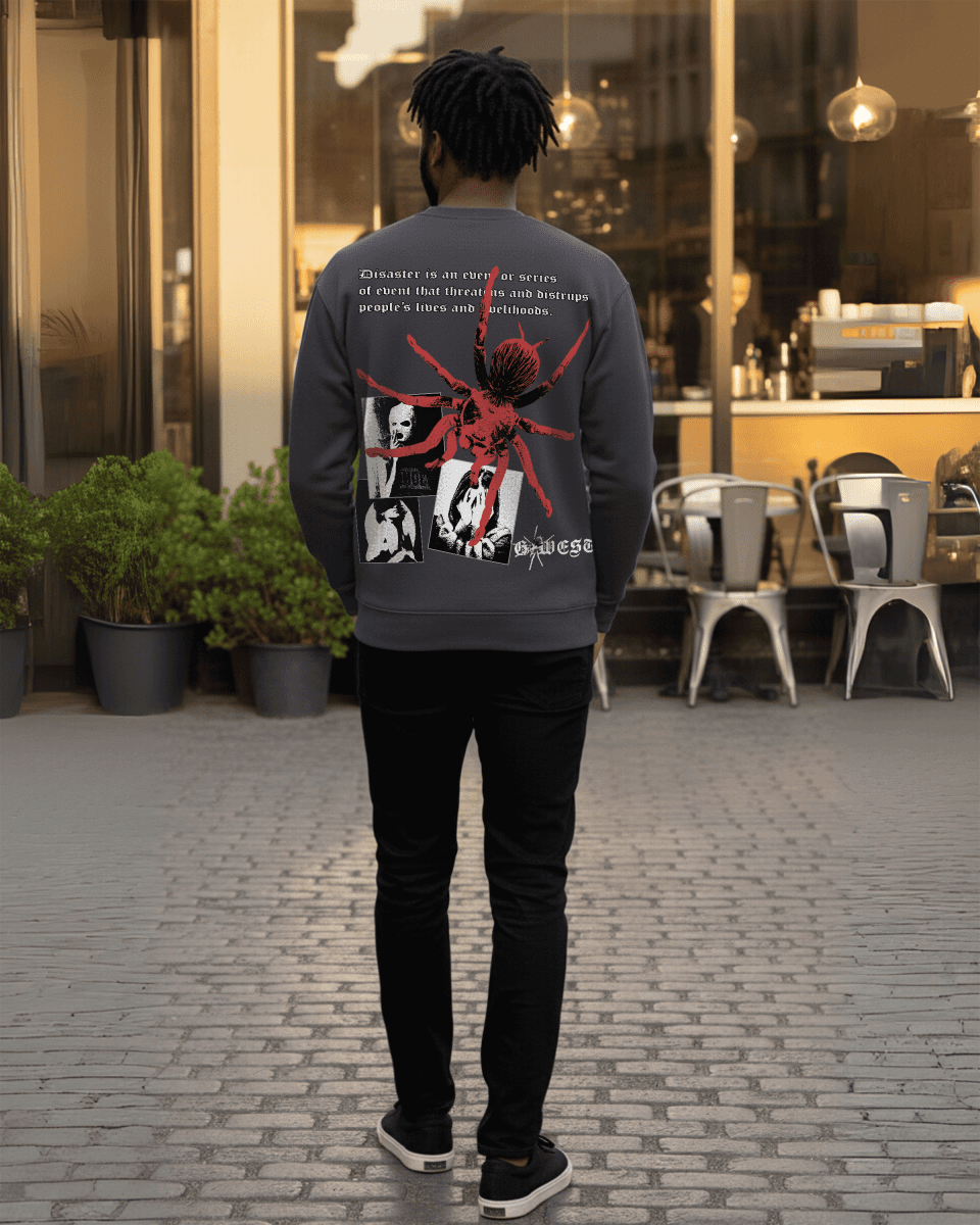 G West Men's Red Spider Heavy Premium Crewneck - G West